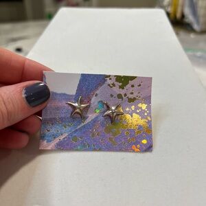 Silver Star Earrings